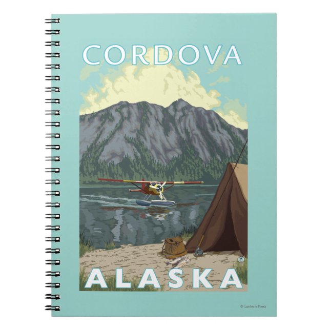 Bush Plane & Fishing - Cordova, Alaska Notebook (Front)