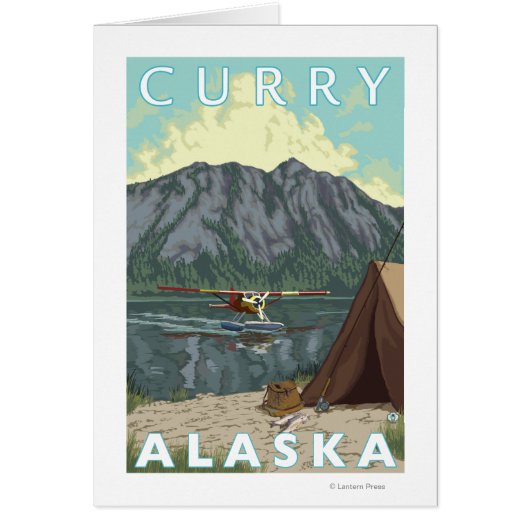Bush Plane & Fishing - Curry, Alaska Cards (Front)