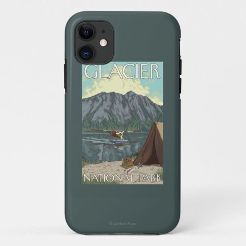 Bush Plane  Fishing _ Glacier National Park MT iPhone 11 Case