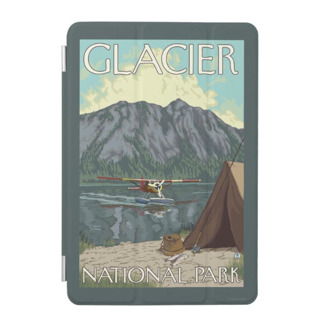 Bush Plane & Fishing - Glacier National Park, MT iPad Mini Cover (Front)