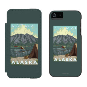 Bush Plane & Fishing - Katmai, Alaska iPhone SE/5/5s Wallet Case