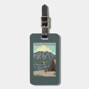 Bush Plane & Fishing - Yellowstone National Luggage Tag