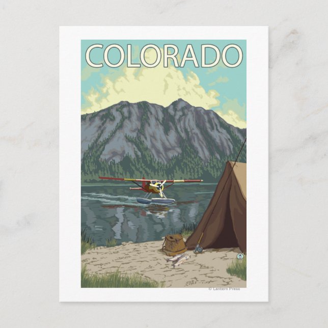 Bush Plane FishingColorado Postcard (Front)