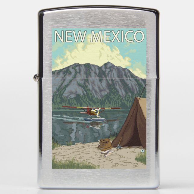 Bush Plane FishingNew Mexico Zippo Lighter (Front)