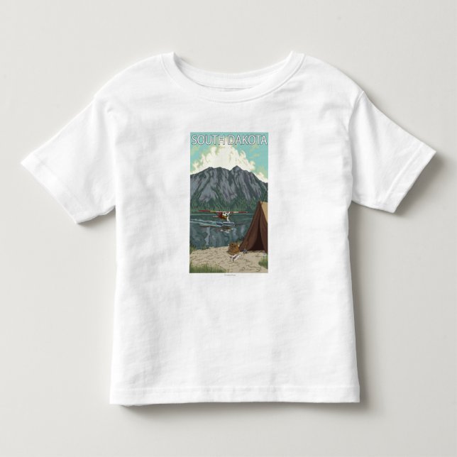 Bush Plane FishingSouth Dakota Toddler T-shirt (Front)