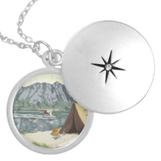 Bush Plant Pilot Locket Necklace