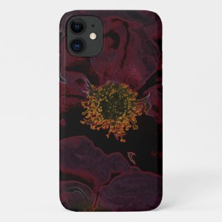 Bush Roses Neon iPhone 11 Case