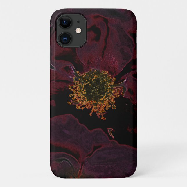 Bush Roses Neon Case-Mate iPhone Case (Back)