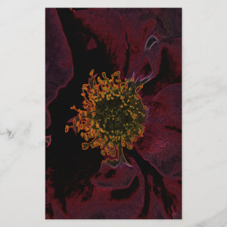 Bush Roses Neon Stationery