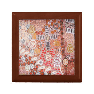 Bush Tucker Aboriginal Jewelry Keepsake Box