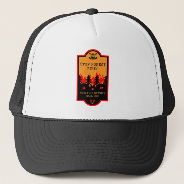 Bush Wildfire Prevention Trucker Hat (Front)