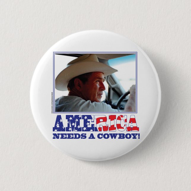 BushAMERICA Pinback Button (Front)