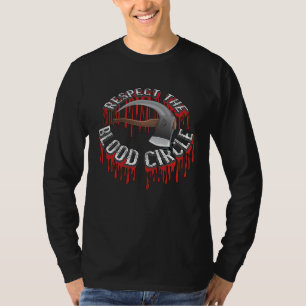 Bushcraft Blood Circle Scout Safety with Axe or Kn T-Shirt