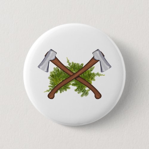 bushcraft crossing axes button