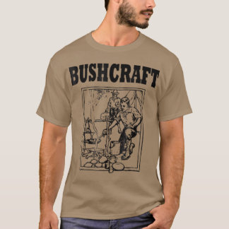 Bushcraft  for Men Camping Wilderness Survival T-Shirt