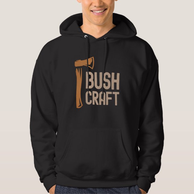 Bushcraft Outdoor Survival Living Nature Camping H Hoodie (Front)