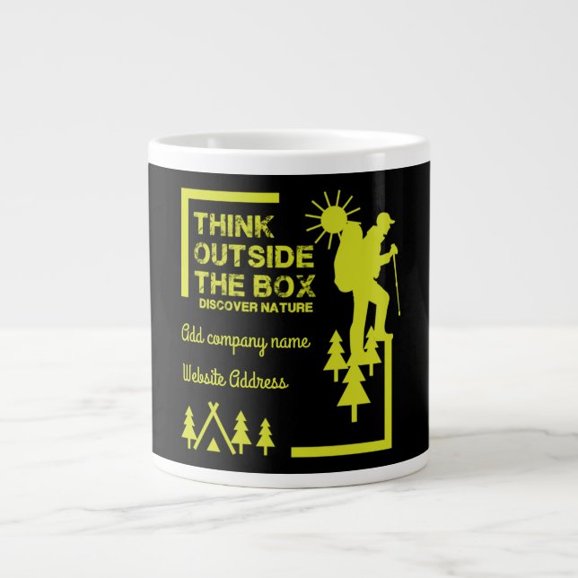 Bushcraft Training And Tour Company Promotion Giant Coffee Mug (Front)