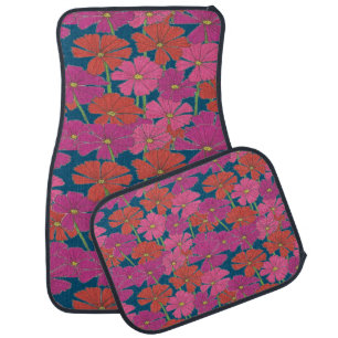 Bushel of Bright Cosmos Car Floor Mat