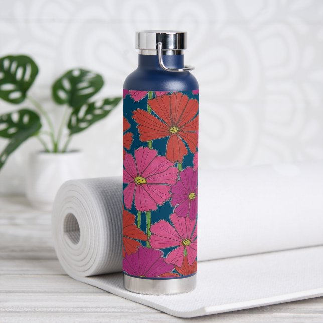 Bushel of Bright Cosmos Water Bottle (Yoga)