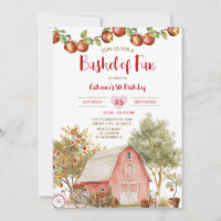 Bushel of Fun Birthday Apple Kid Orchard Birthday