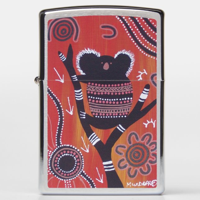 Bushfire Koala Zippo Lighter (Front)