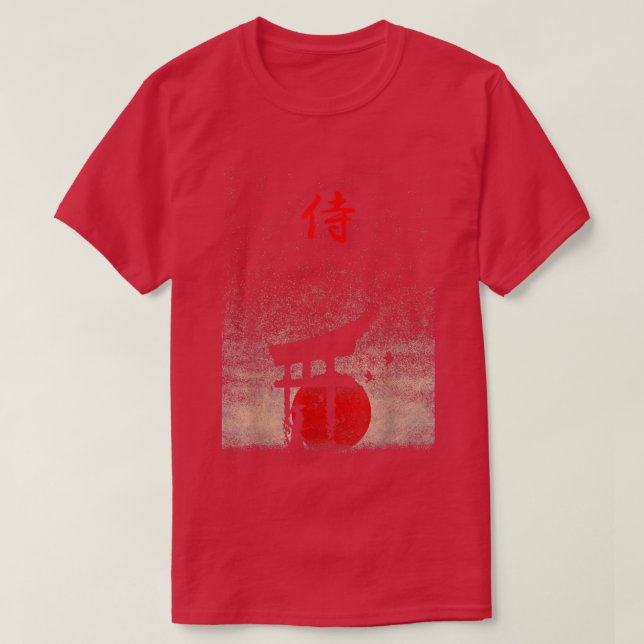 Bushido Code Samurai Japanese Warrior Kanji  T-Shirt