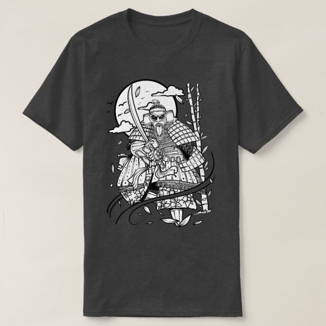 Bushido Code Samurai Katana Premium T-Shirt Copy ( (Design Front)
