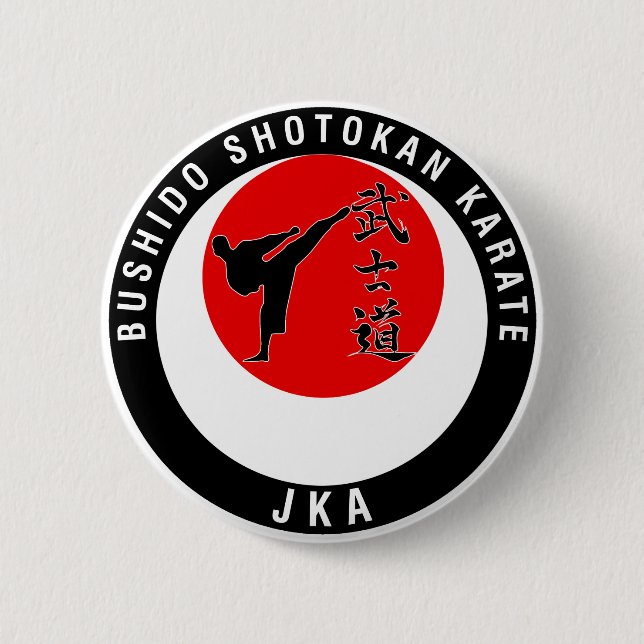 Bushido Logo Brand Button (Front)