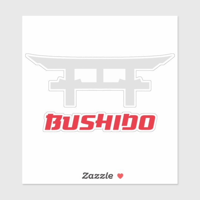 Bushido Martial Arts Honor Sticker (Sheet)