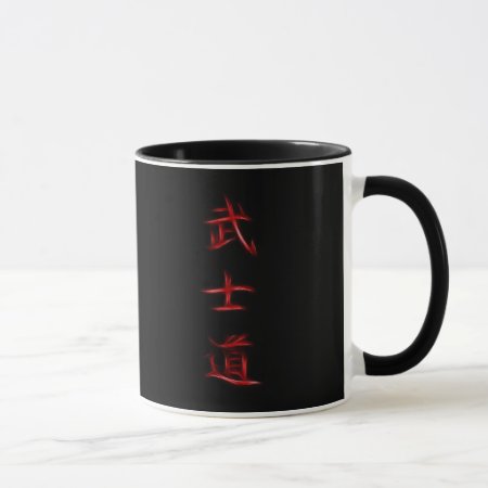 Bushido Samurai Code Japanese Kanji Symbol Mug