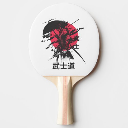 Bushido Spirit: Samurai Warrior Esthetic Ping Pong Paddle