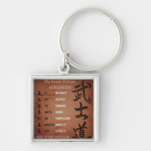 BUSHIDO VIRTUES KEYCHAIN