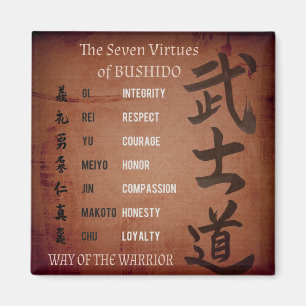BUSHIDO VIRTUES MAGNET