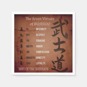 BUSHIDO VIRTUES NAPKINS