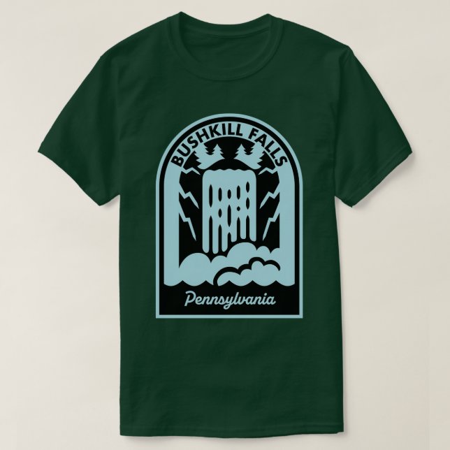 Bushkill Falls Pennsylvania  T-Shirt (Design Front)