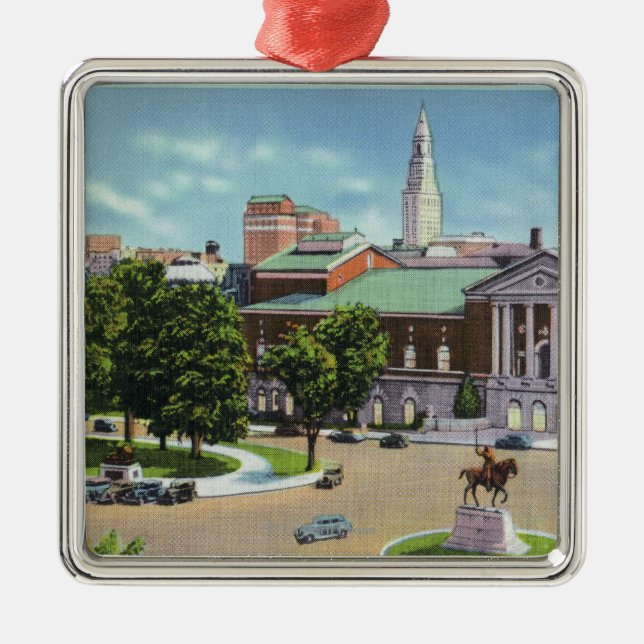 Bushnell Memorial, Lafayette Statue Metal Ornament (Front)