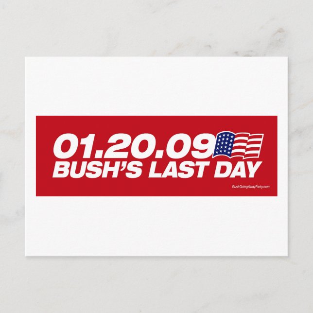 Bush's Last Day Postcard (Front)