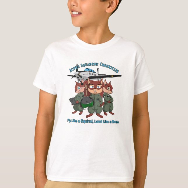 Bushtails Flight Gear - Land Like a Boss T-Shirt (Front)