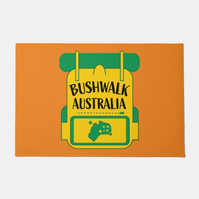Bushwalking Australia   Doormat (Front)