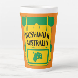 Bushwalking Australia Latte Mug