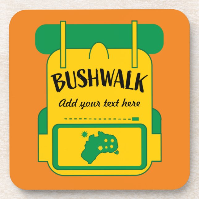 bushwalks australia   beverage coaster (Front)