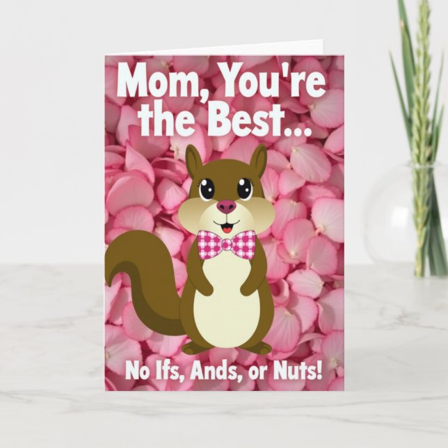 Bushy Tail Mothers Day Card (Front)