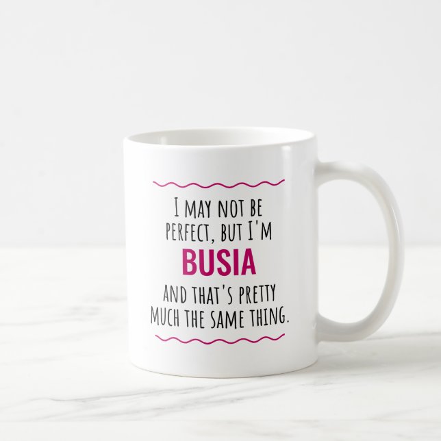Busia Gift Polish Poland Babcia Grandma Coffee Mug (Right)