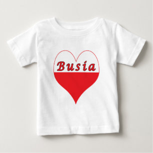 Busia Polish Heart Baby T-Shirt