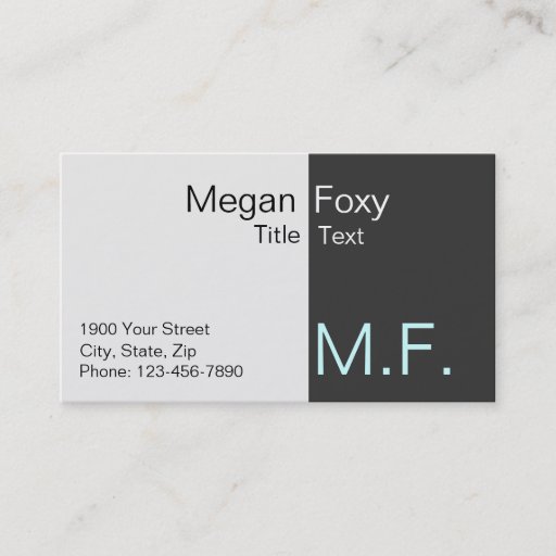 Customizable Busines card for talent business card template