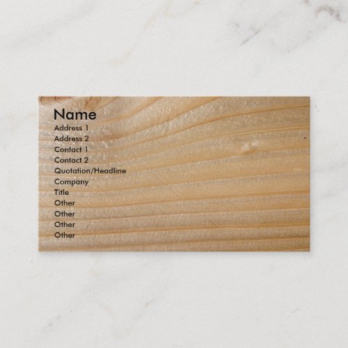 Busines Card on Unfinished Wood Business Cards