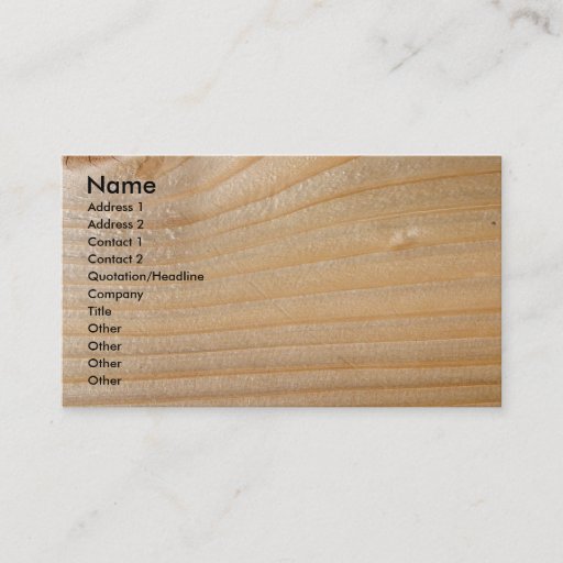 Customizable Busines Card on Unfinished Wood Business Cards