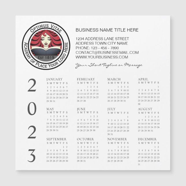 Business 2023 Calendar Logo (Front)
