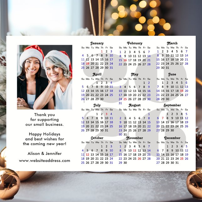 Business 2026 Calendar Minimalist Silver Glitter (Creator Uploaded)