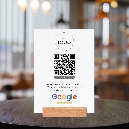Business 5 Star Review On Google QR Code Rating  Holder